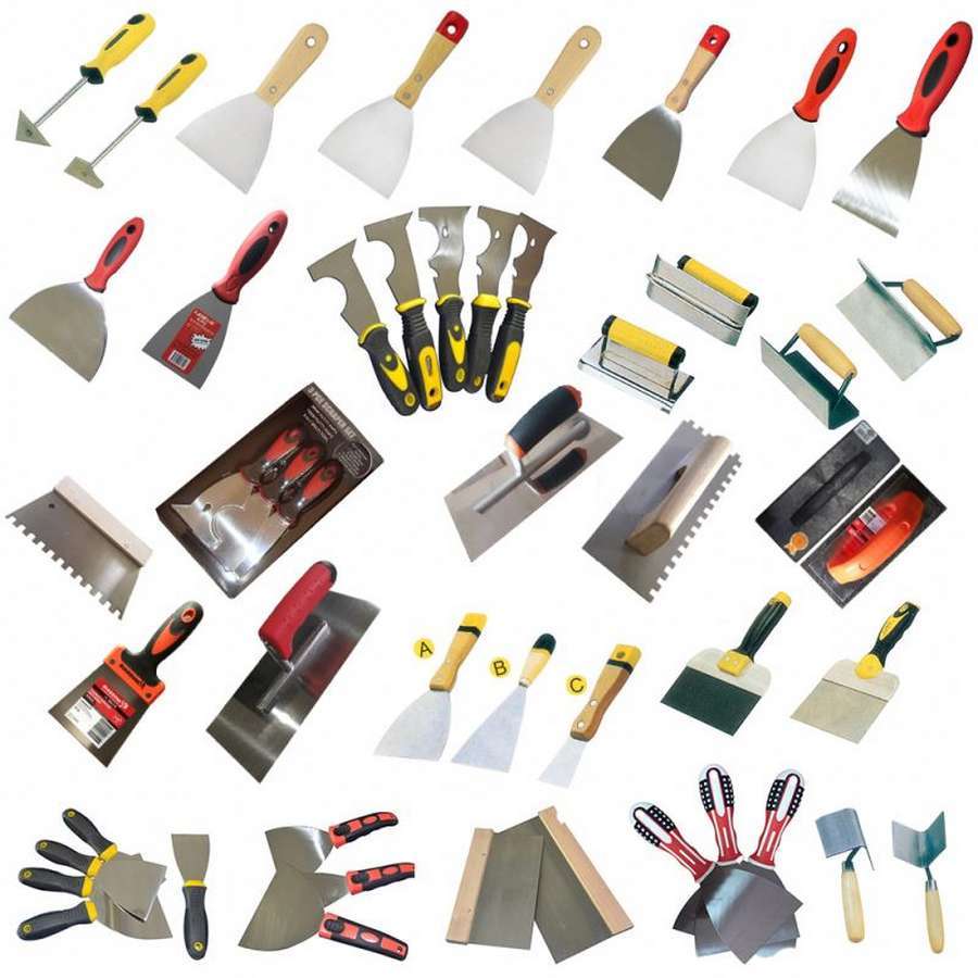 Размеры шпателей: как выбрать инструменты для финишной шпаклевки стен